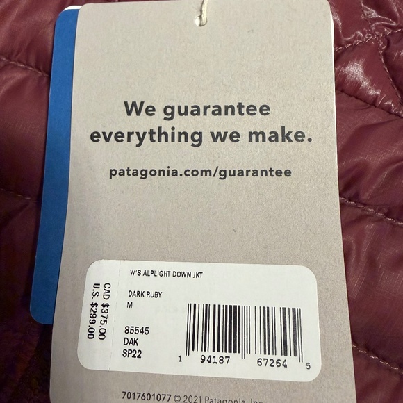 Patagonia Women's Alpine Light Down Jacket  BNWT - Picture 4 of 4